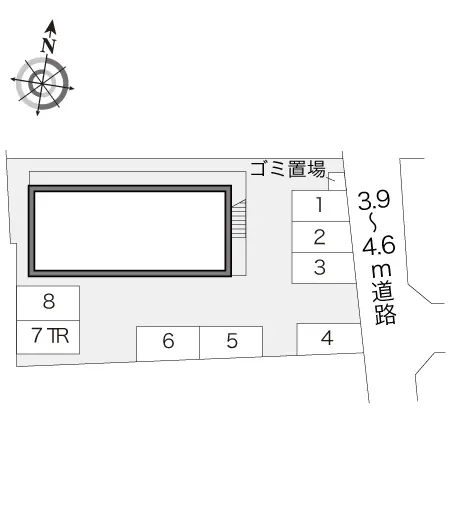 ★手数料０円★坂出市白金町３丁目　月極駐車場（LP）